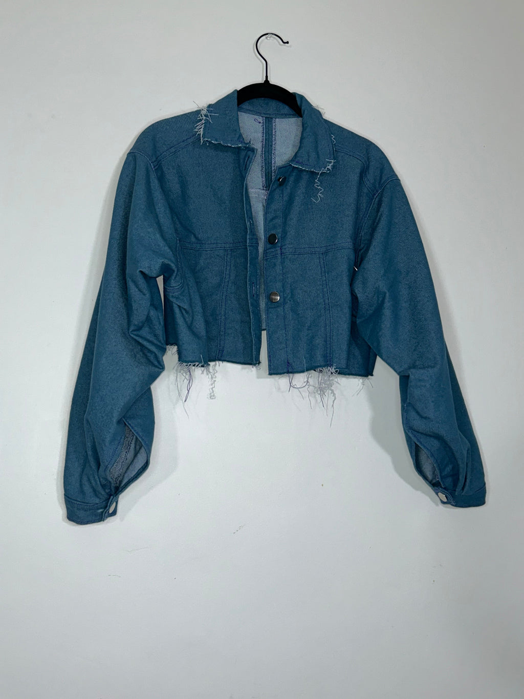 Veste crop classical jean