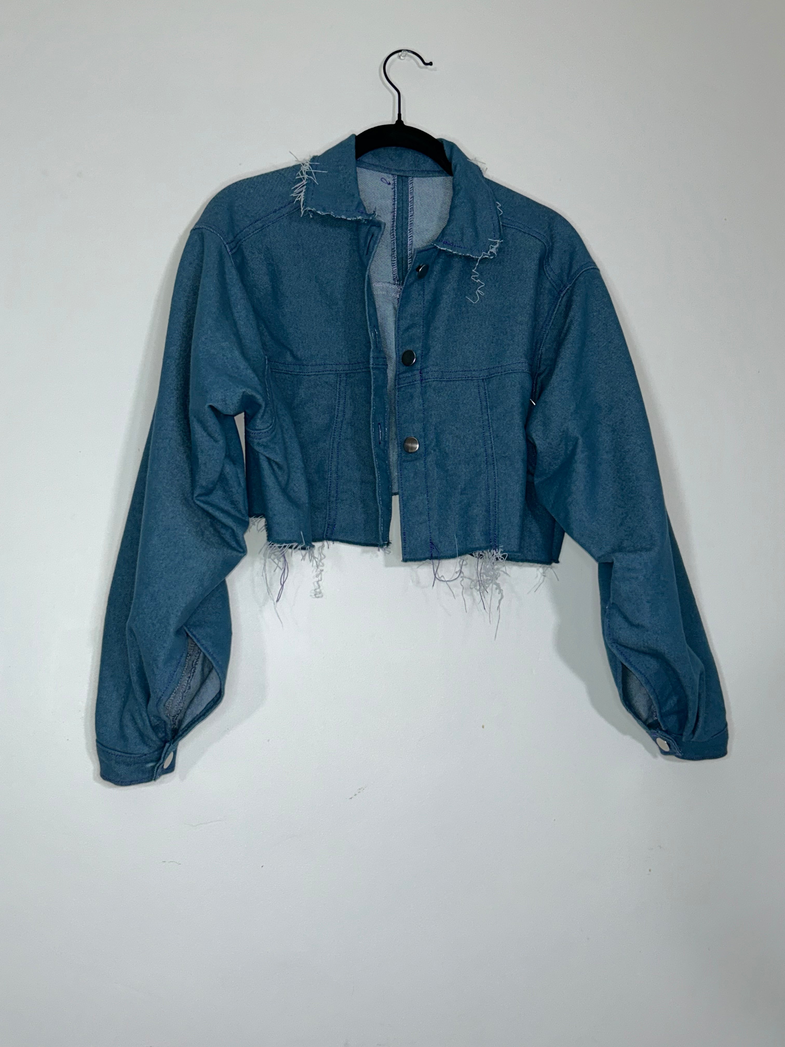 Veste crop classical jean