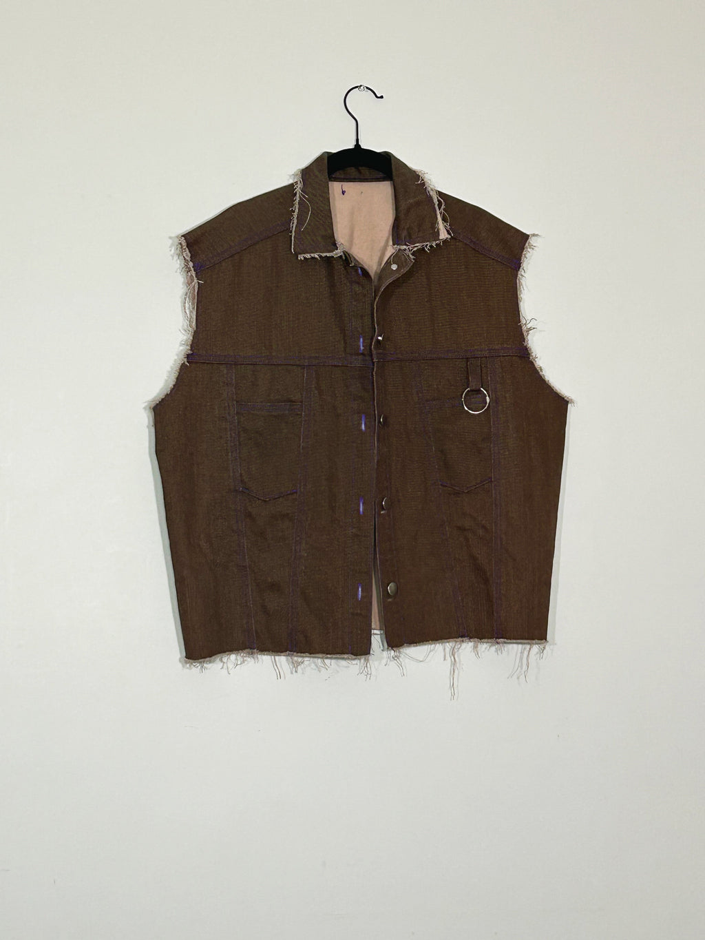 Veste sans manche Brown jean long